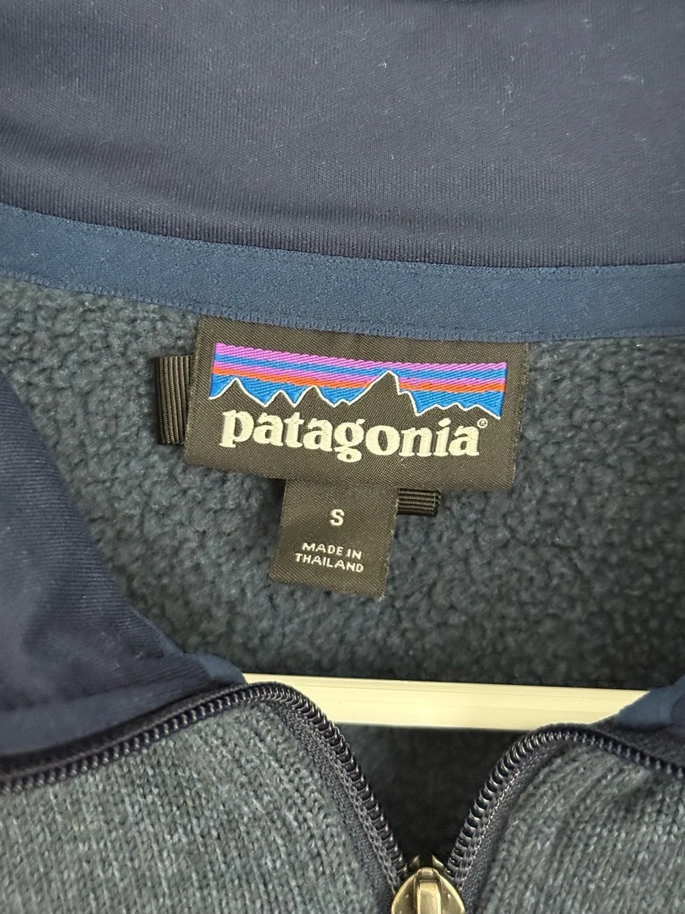 Patagonia Quarter Zip Navy Fleece